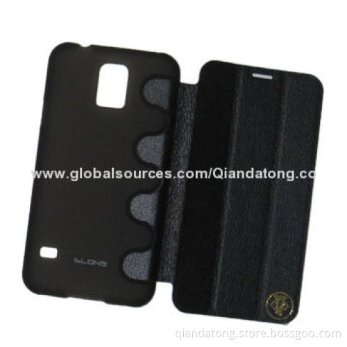 Leather Mobile Phone Case for Samsung Galaxy S5, Flip Style